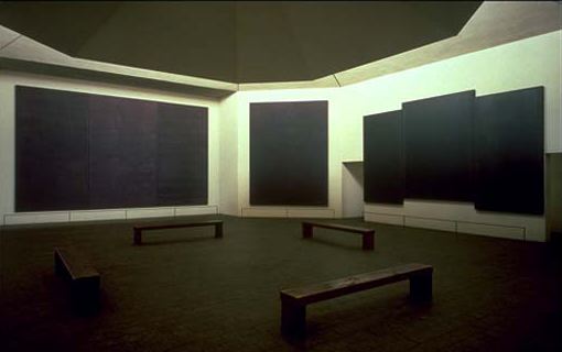 Chapelle Rothko, intérieur