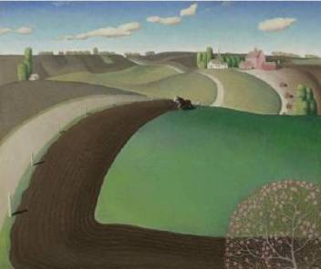 Grant Wood Spring plowing 1929